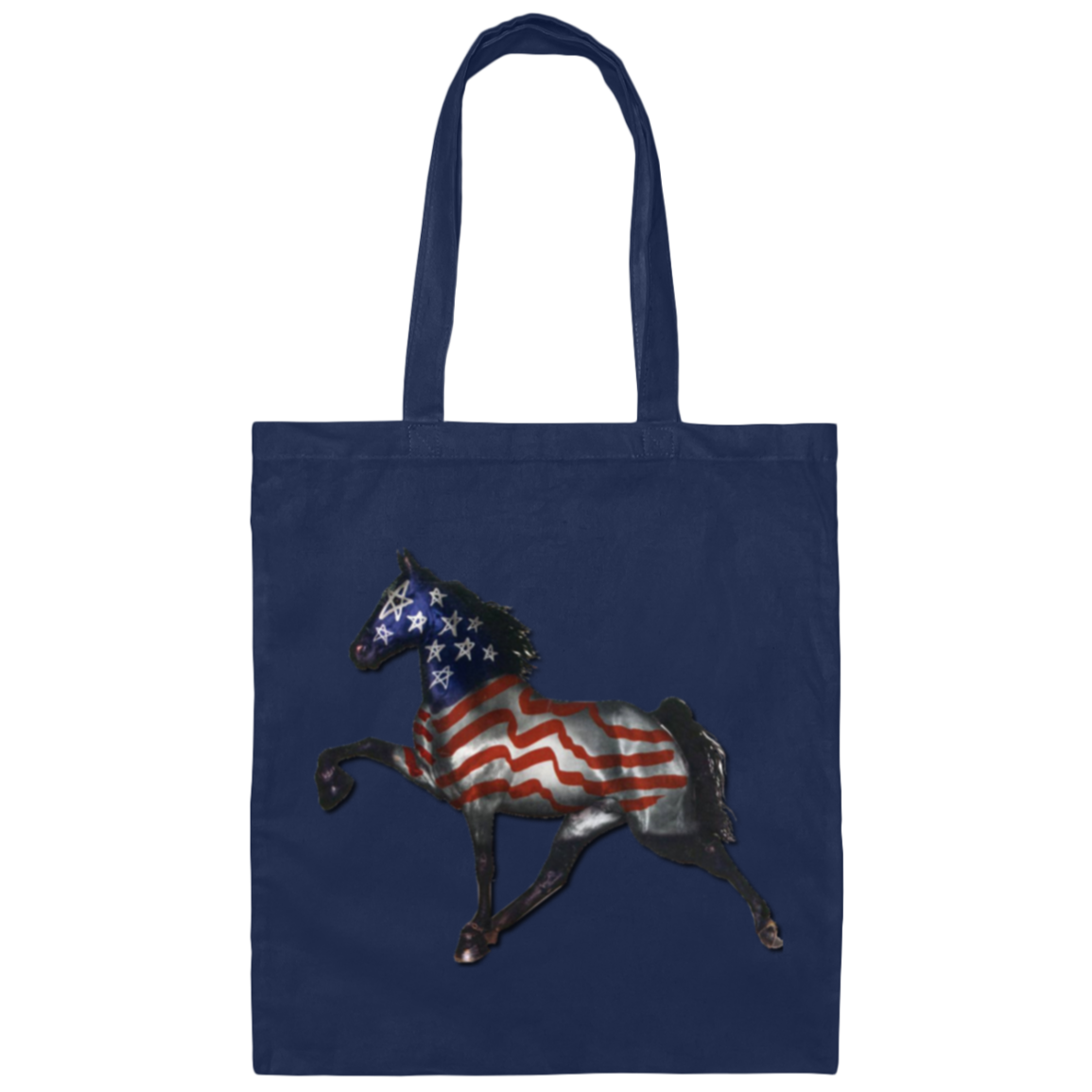 Tennessee Walking Horse Performance All American BE007 Canvas Tote Bag