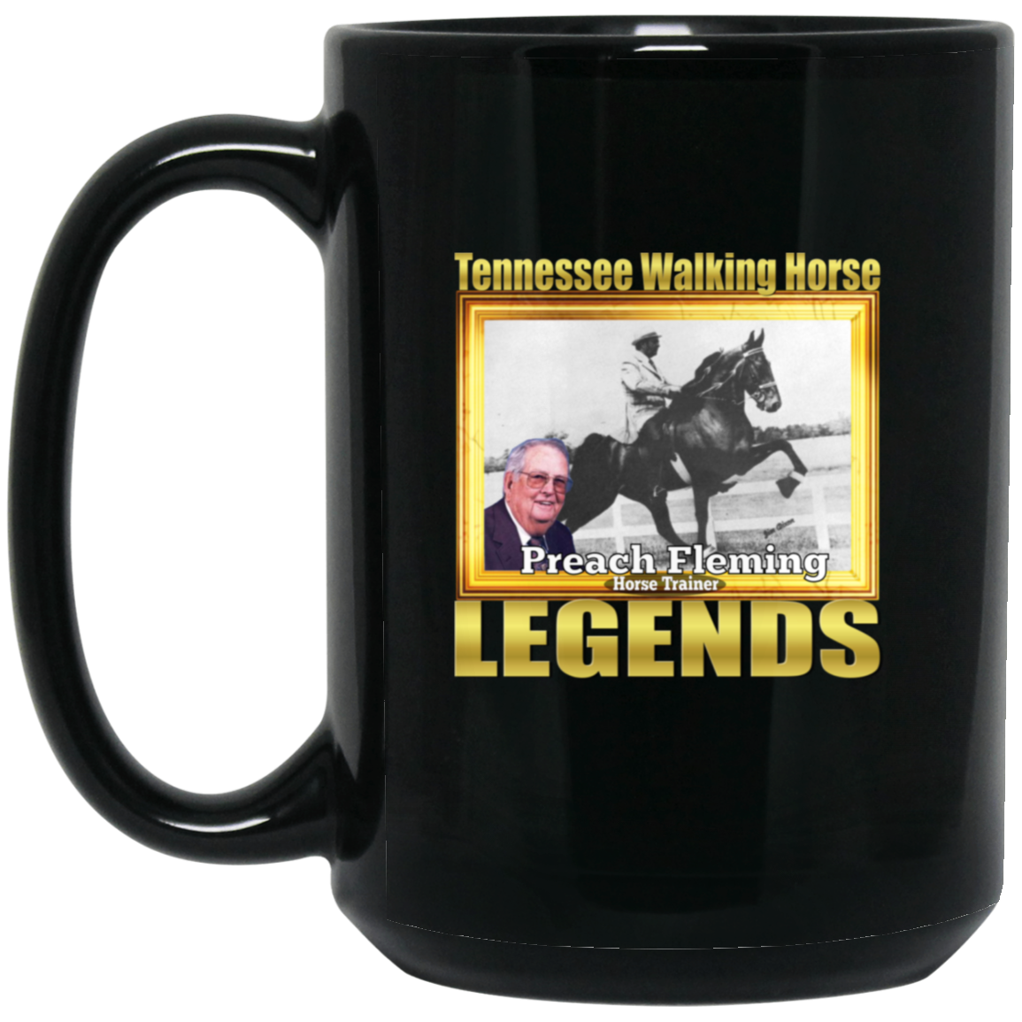 PREACH FLEMING  (Legends Series) BM15OZ 15oz Black Mug