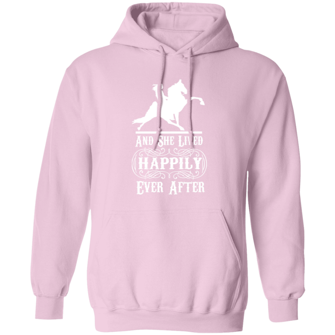 HAPPILY EVER AFTER (TWH Performance) wht G185 Gildan Pullover Hoodie