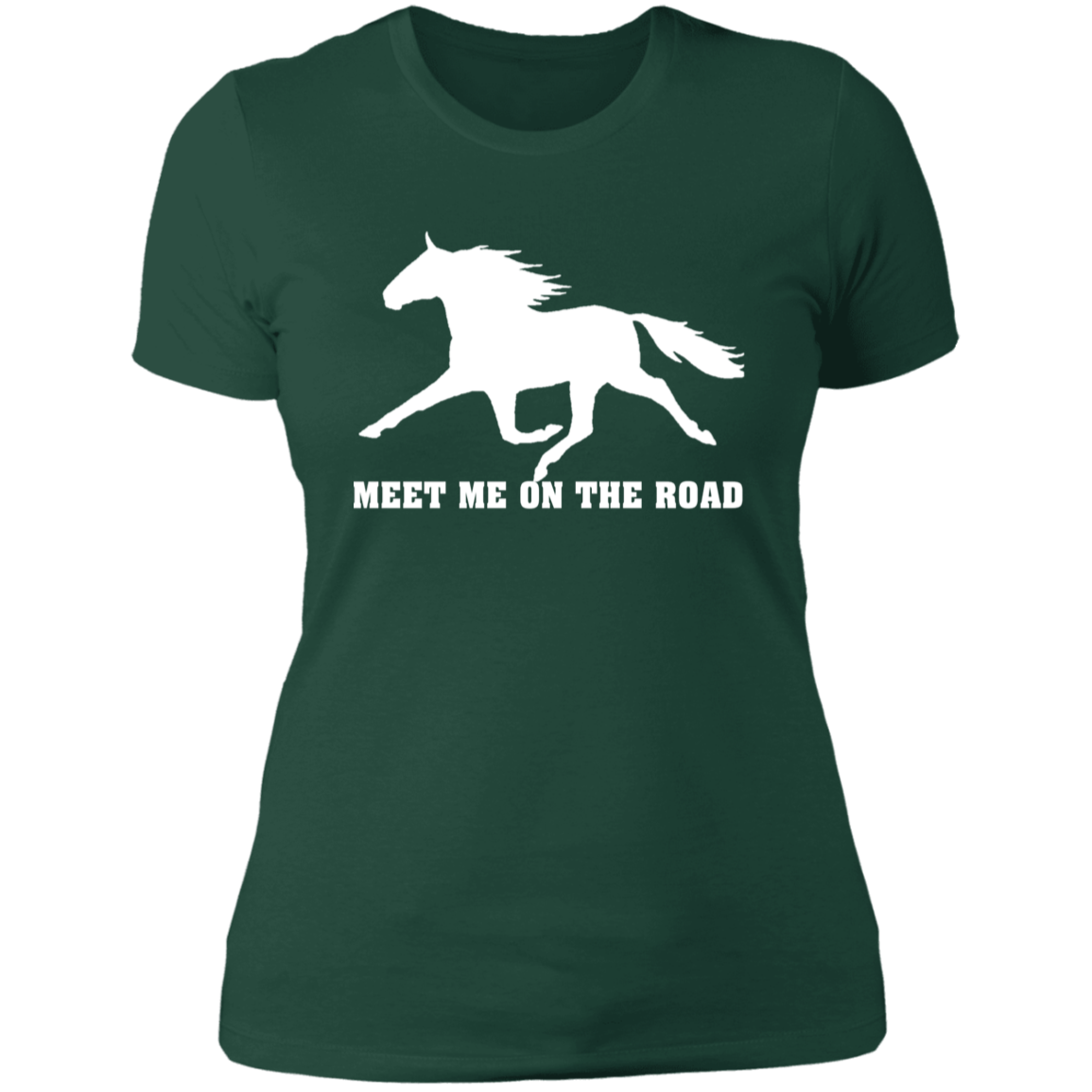 MEET ME ON THE ROAD (WHITE) NL3900 Ladies' Boyfriend T-Shirt