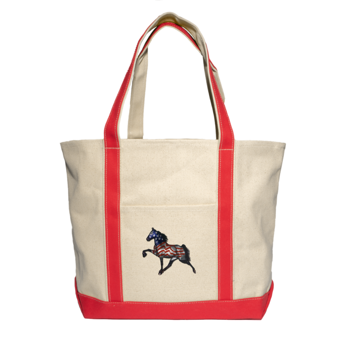 Tennessee Walking Horse Performance All American 8872 Liberty Bags XL Cotton Canvas Boat Tote