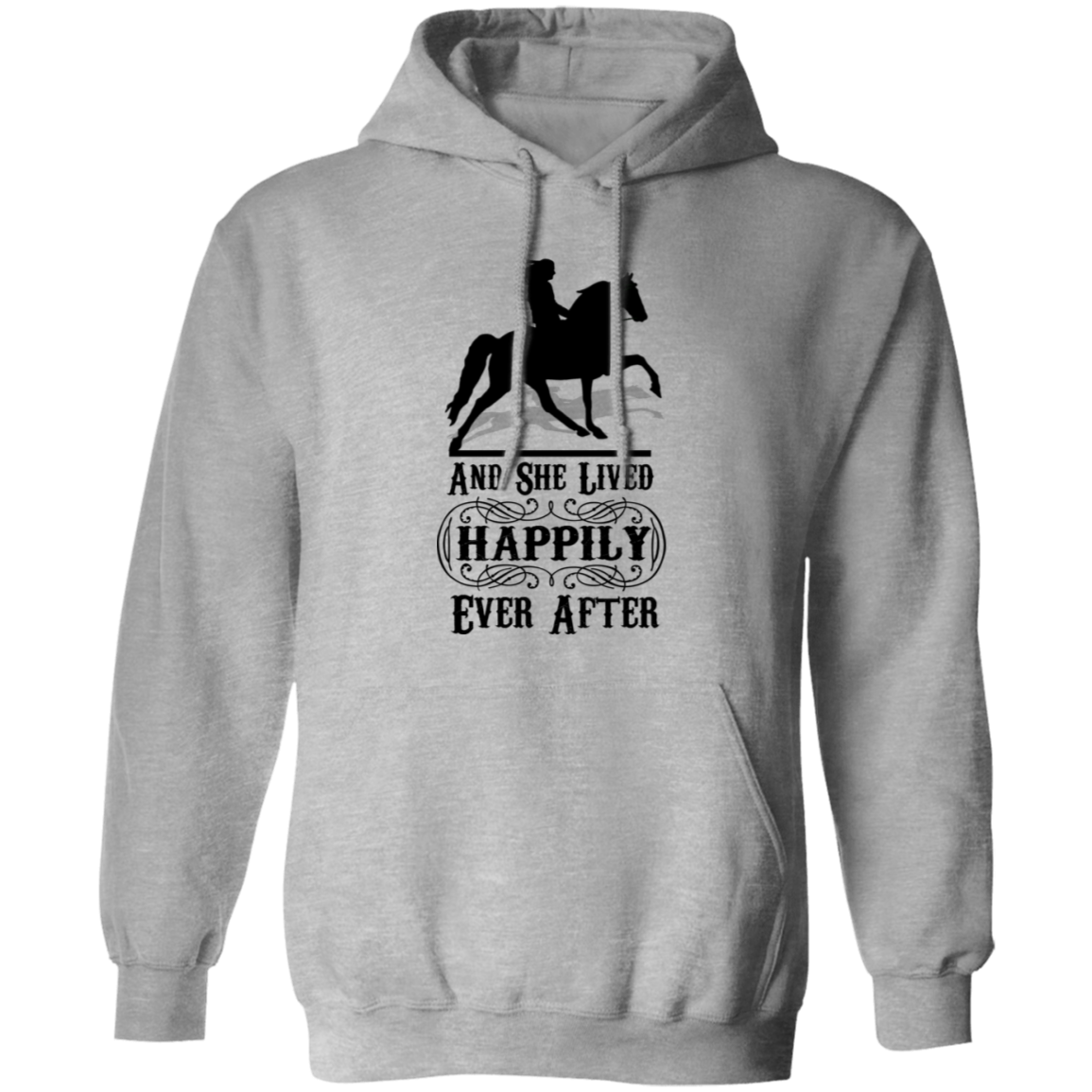 HAPPILY EVER AFTER (TWH Pleasure) Blk G185 Gildan Pullover Hoodie