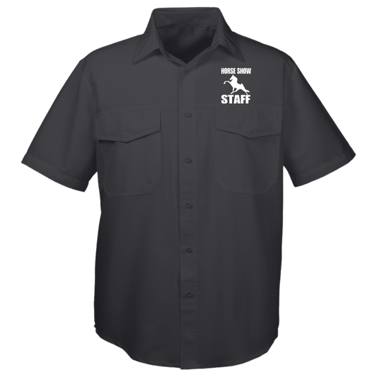 Horse Show Staff M580 Harriton Mens Key West Short Sleeve Staff Shirt