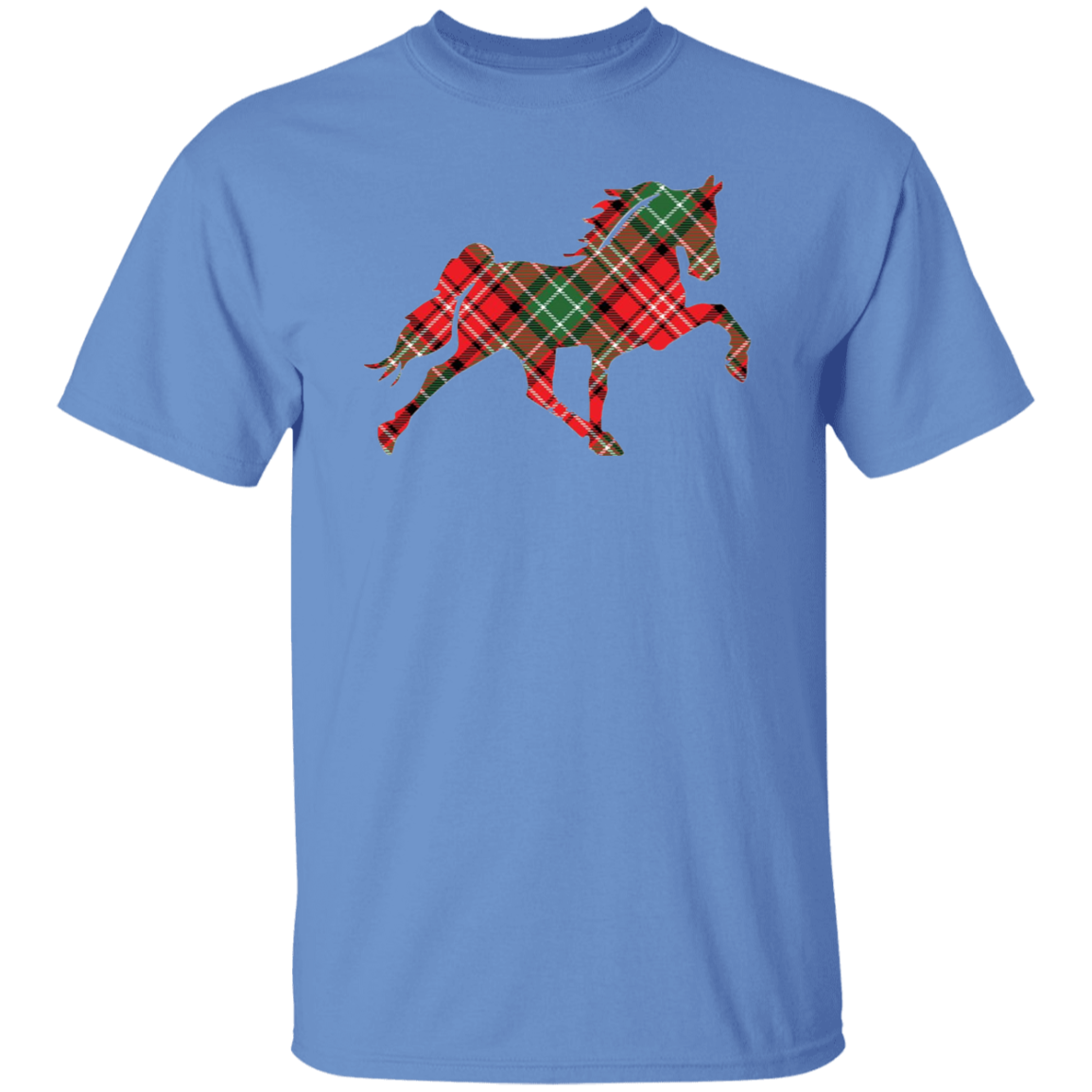 TENNESSEE WALKING HORSE DESIGN 3 JMD (RED PLAID) G500 5.3 oz. T-Shirt