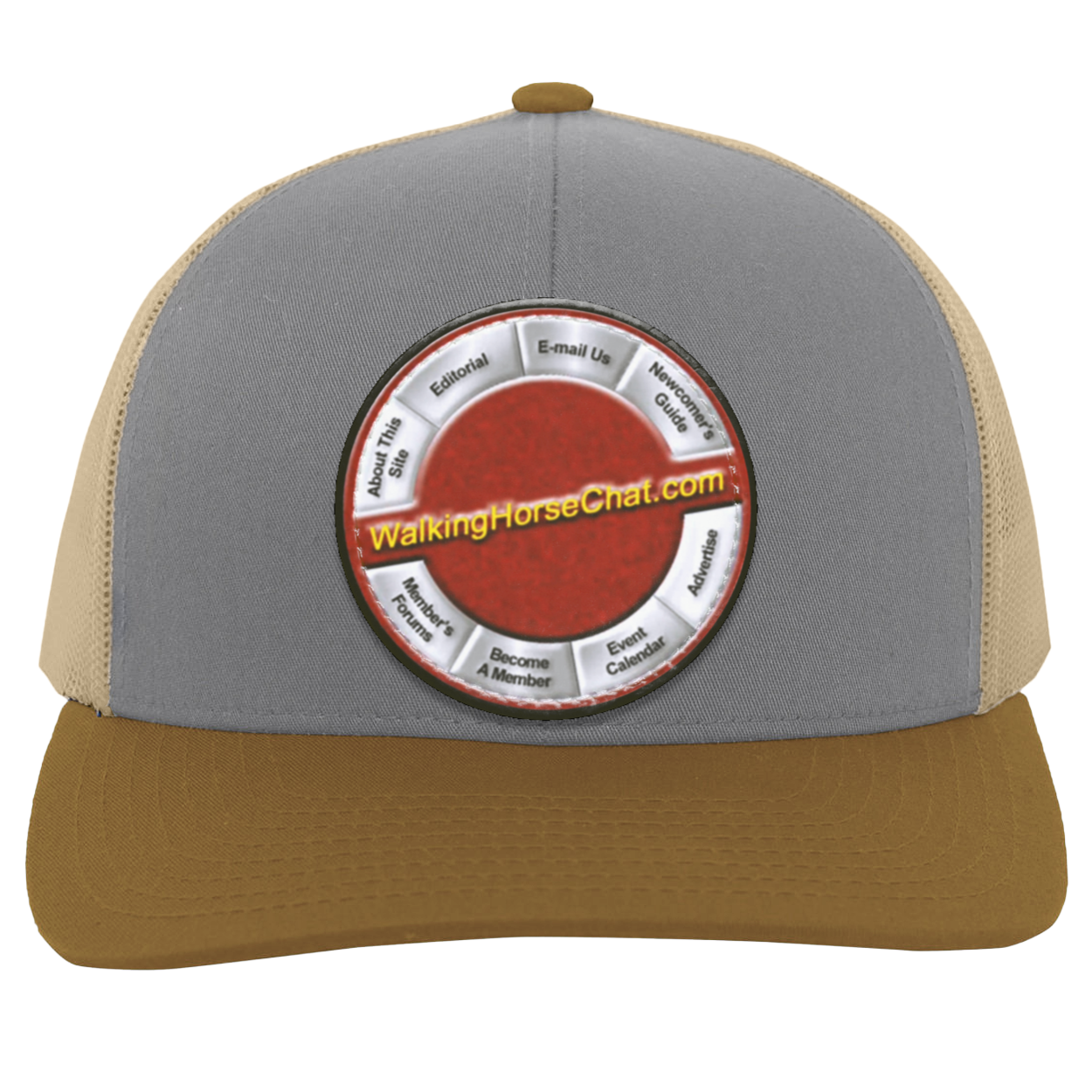 WalkingHorseChat Hat Logo 104C Trucker Snap Back