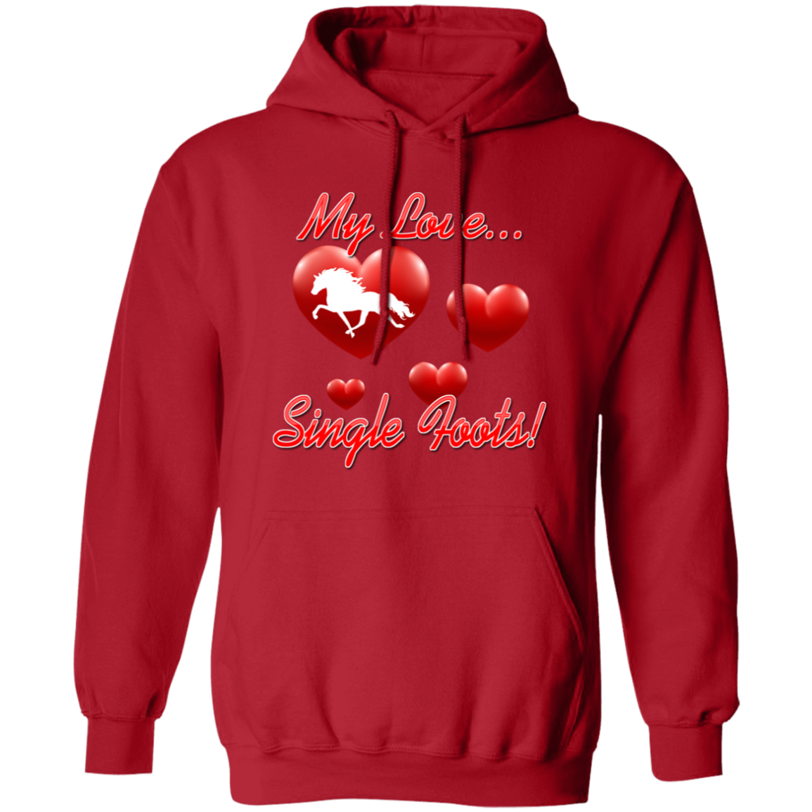 My Love Single Foots G185 Gildan Pullover Hoodie