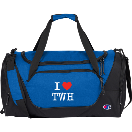 I LOVE TWH WHITE CA1003 Champion Core Duffel