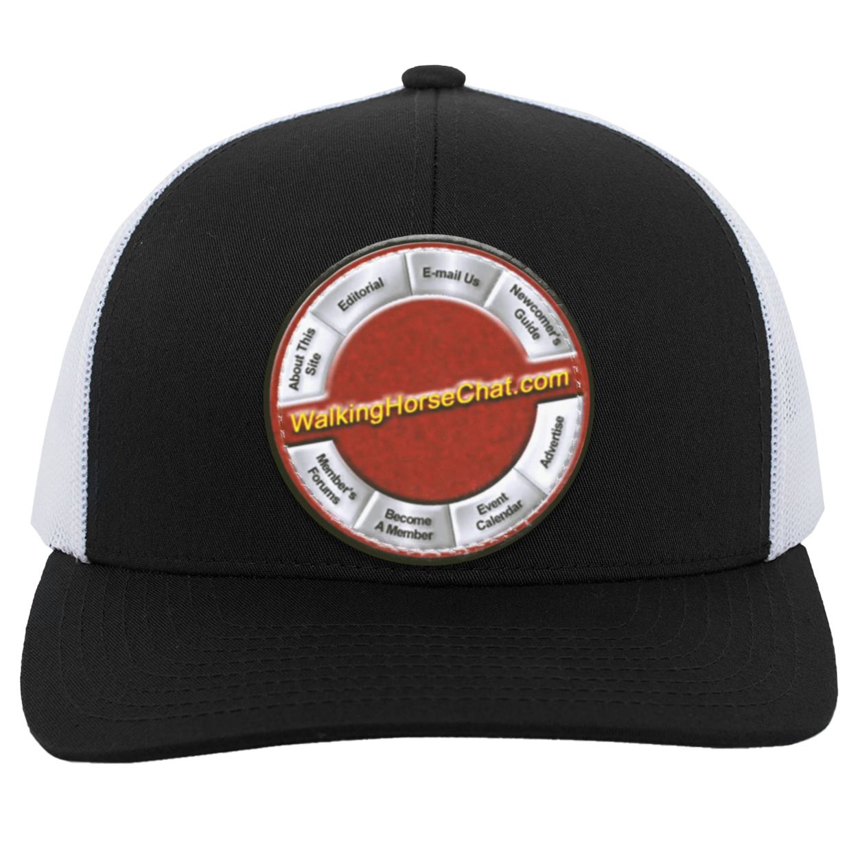 WalkingHorseChat Hat Logo 104C Trucker Snap Back