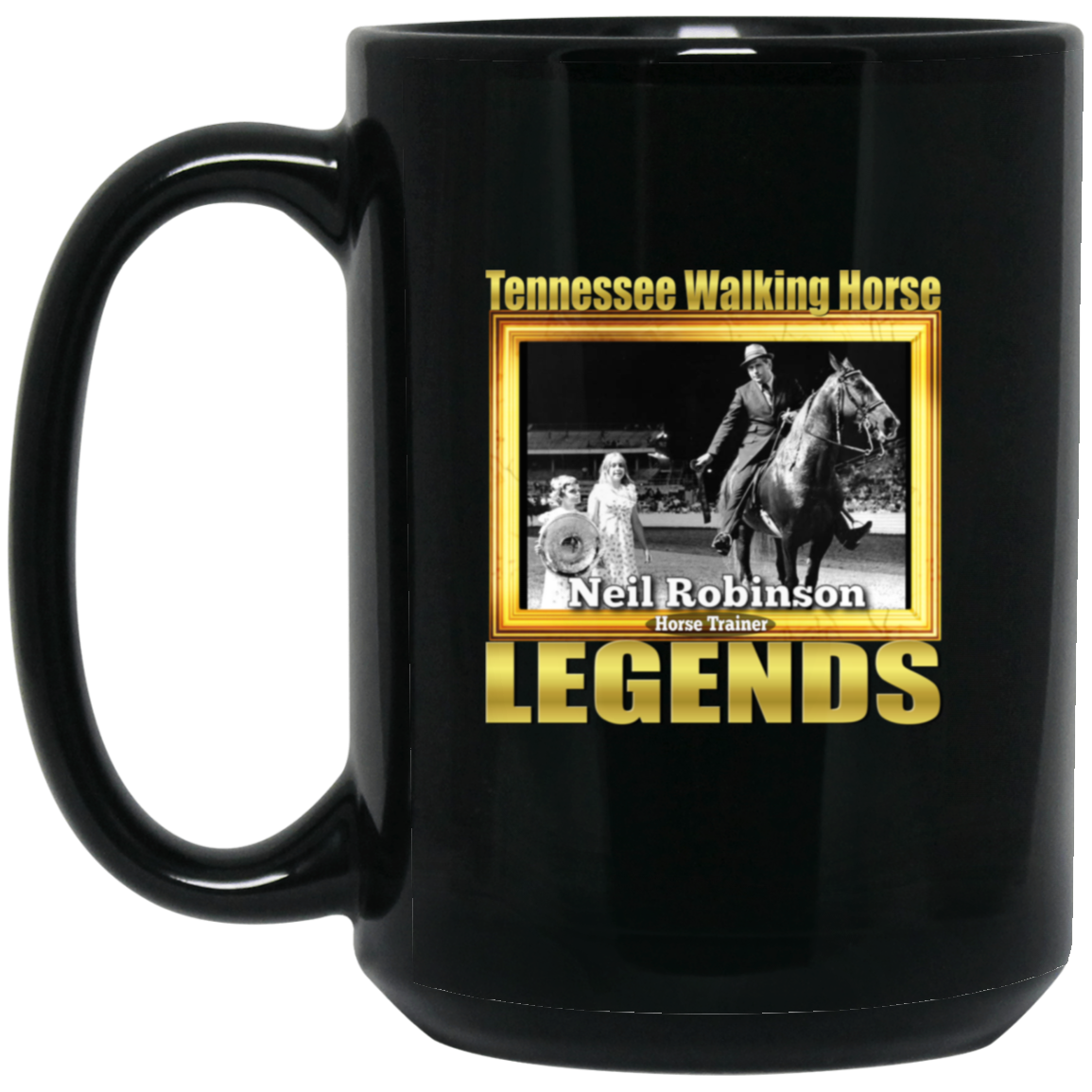 NEIL ROBINSON(Legends Series) BM15OZ 15oz Black Mug