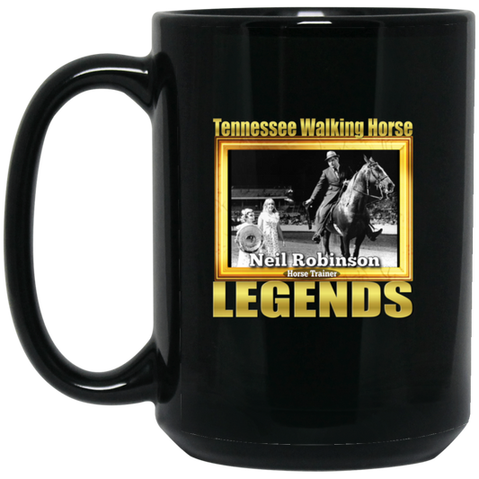 NEIL ROBINSON(Legends Series) BM15OZ 15oz Black Mug