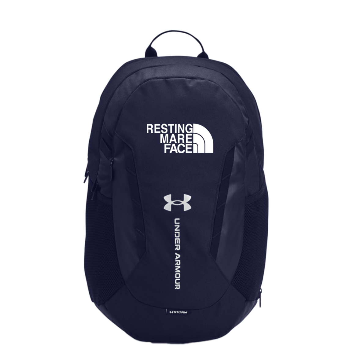 RESTING MARE FACE (white) 1384673 Under Armour Hustle 6.0 TEAM Backpack