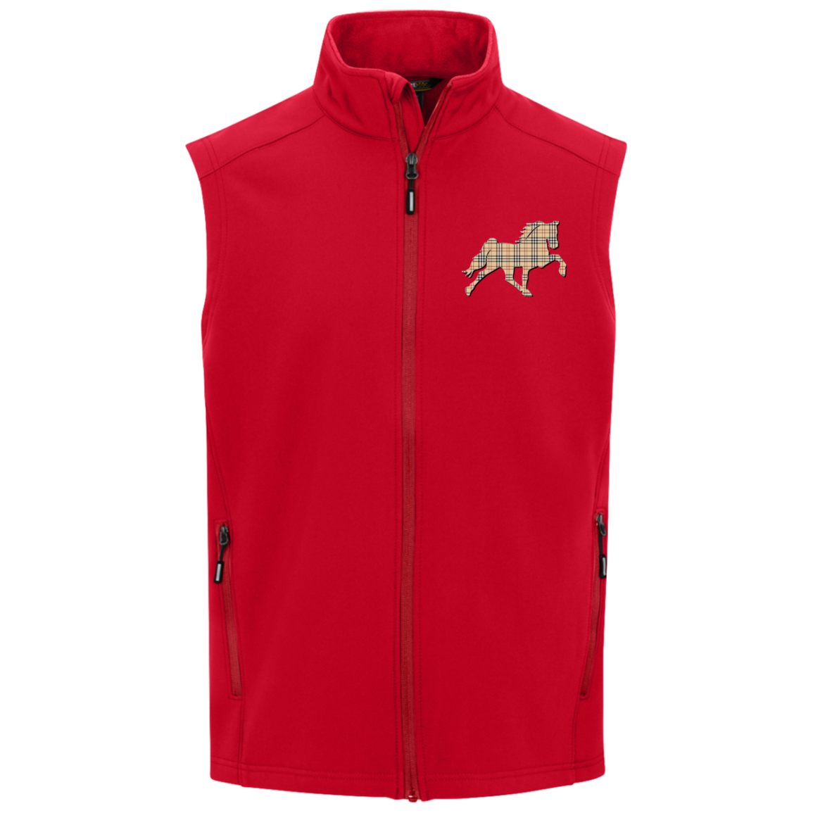 TENNESSEE WALKING HORSE DESIGN 3 JMD (BURBURY) CE701 Core 365 Mens Cruise Two-Layer Fleece Bonded Soft Shell Vest