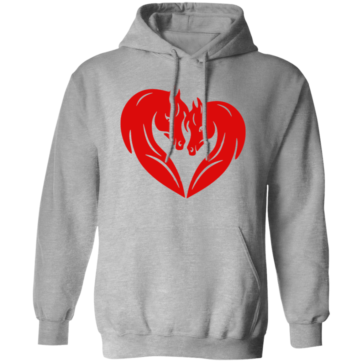 HORSE HEAD HEART G185 Gildan Pullover Hoodie