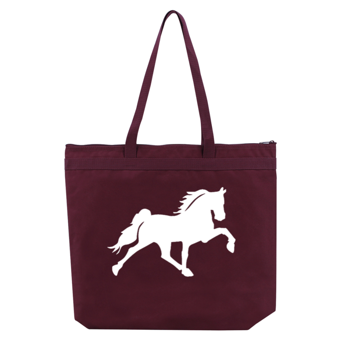 TENNESSEE WALKING HORSE DESIGN 3 JMD (WHITE) 8802 Liberty Bags Melody Large Tote