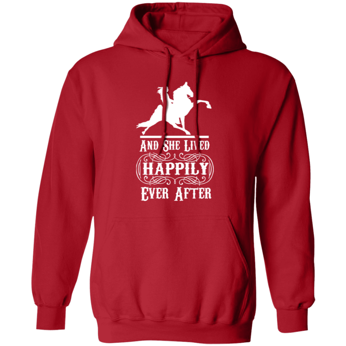 HAPPILY EVER AFTER (TWH Performance) wht G185 Gildan Pullover Hoodie