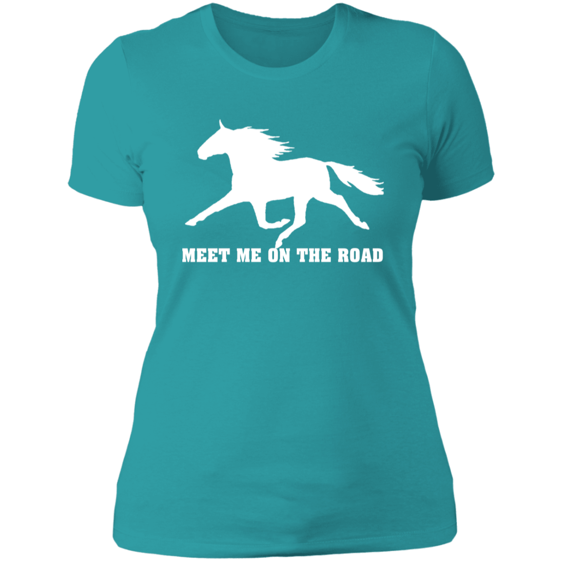 MEET ME ON THE ROAD (WHITE) NL3900 Ladies' Boyfriend T-Shirt