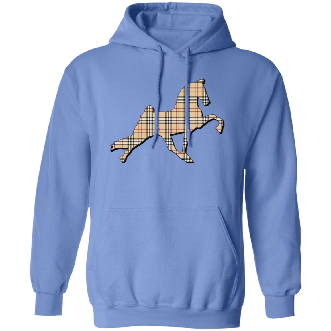 TENNESSEE WALKING PERFORMANCE HORSE  (BURBURY) G185 Gildan Pullover Hoodie