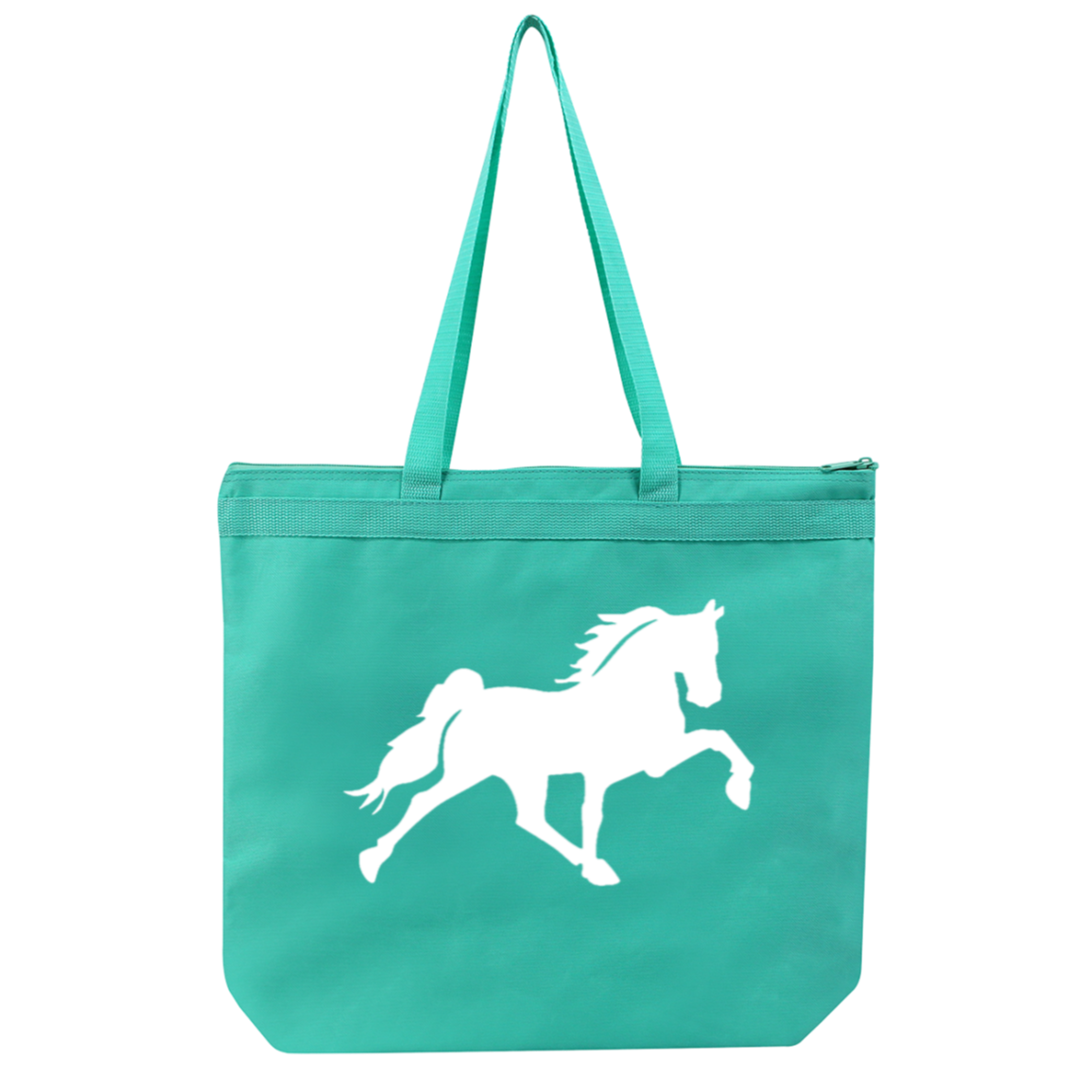 TENNESSEE WALKING HORSE DESIGN 3 JMD (WHITE) 8802 Liberty Bags Melody Large Tote