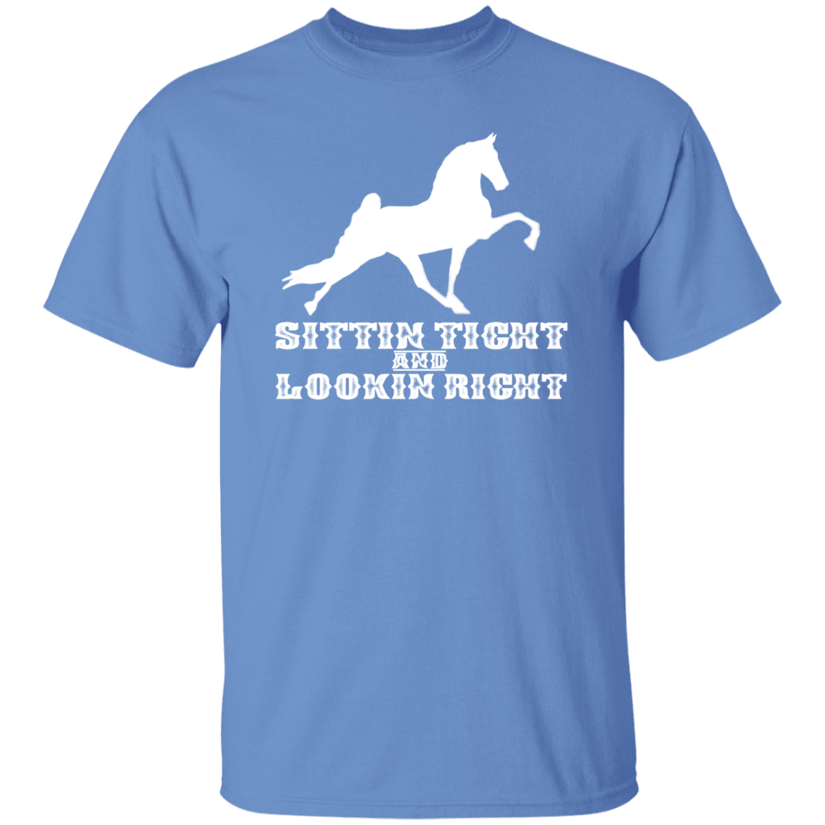 SITTIN TIGHT LOOKIN RIGHT TWH PERFORMANCE(WHITE) G500 5.3 oz. T-Shirt