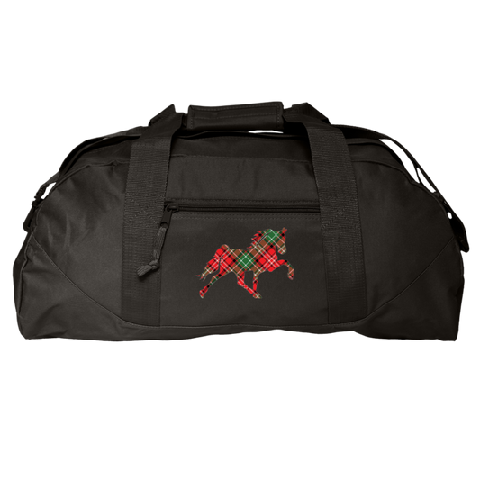 TENNESSEE WALKING HORSE DESIGN 3 JMD (RED PLAID) 8806 Liberty Bags Game Day Large Square Duffel