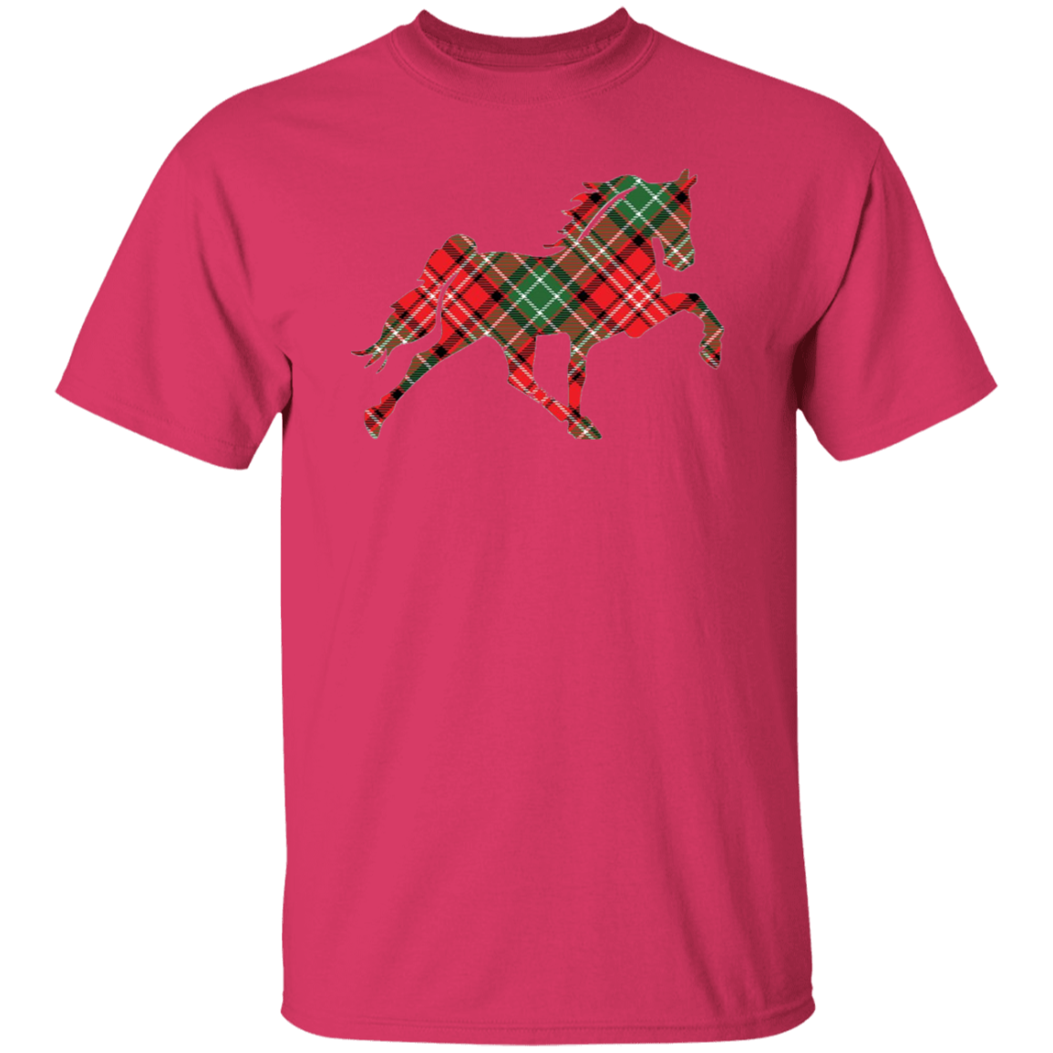 TENNESSEE WALKING HORSE DESIGN 3 JMD (RED PLAID) G500 5.3 oz. T-Shirt