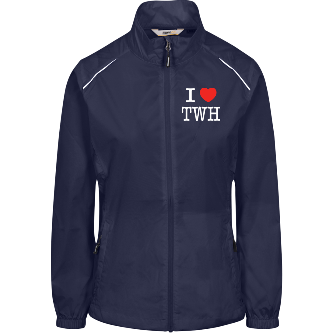 I LOVE TWH WHITE 78183 Core 365 Womens Techno Lite Jacket