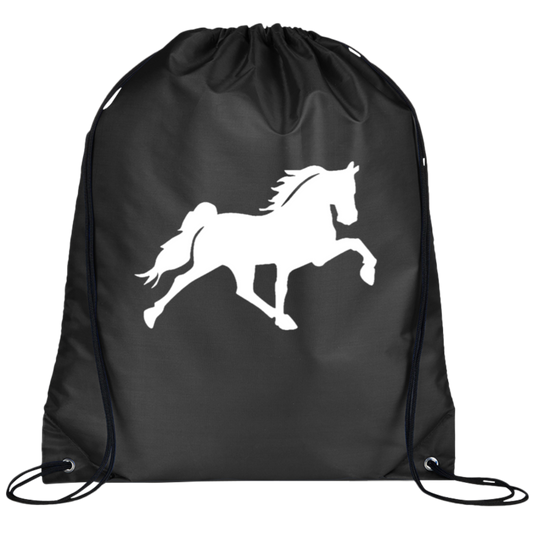 TENNESSEE WALKING HORSE DESIGN 3 JMD (WHITE) BG100 Prime Line Drawstring Cinch Backpack