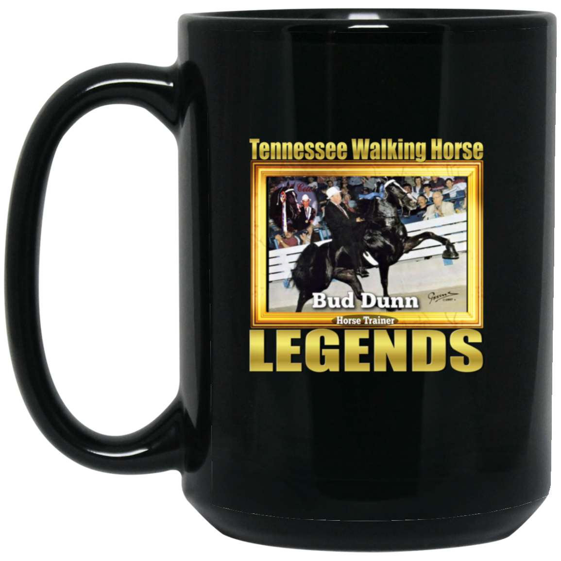 BUD DUNN (Legends Series) BM15OZ 15oz Black Mug