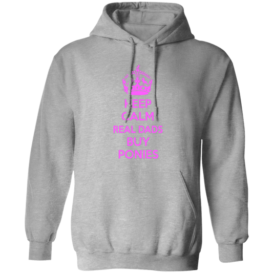 REAL DADS BUY PONIES (pink) G185 Gildan Pullover Hoodie