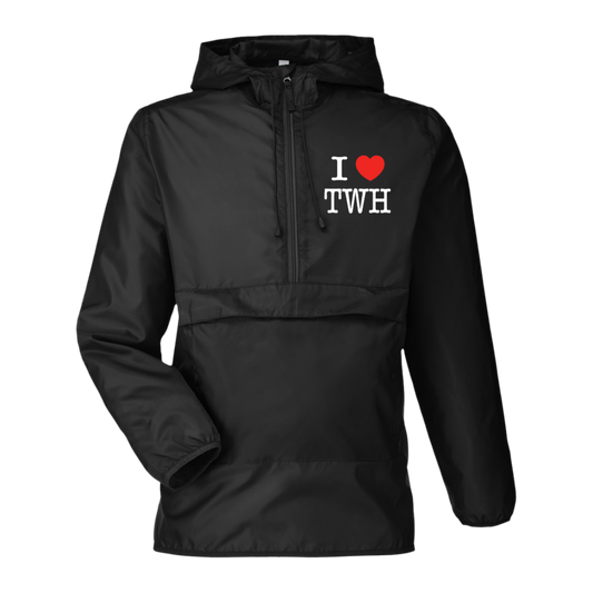 I LOVE TWH WHITE TT77 Team 365 Adult Zone Anorak Jacket