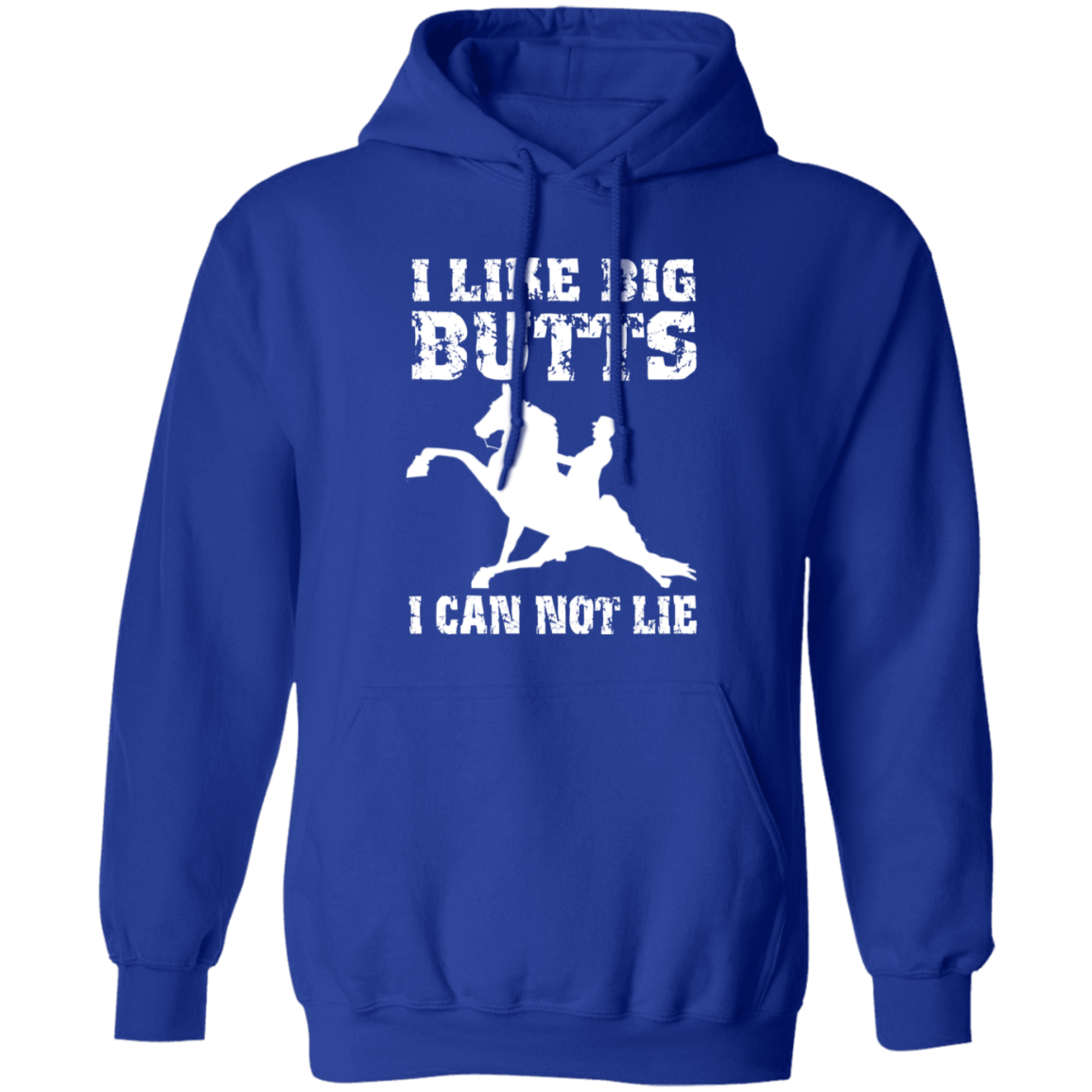 I LIKE BIG BUTTS (wht) G185 Gildan Pullover Hoodie