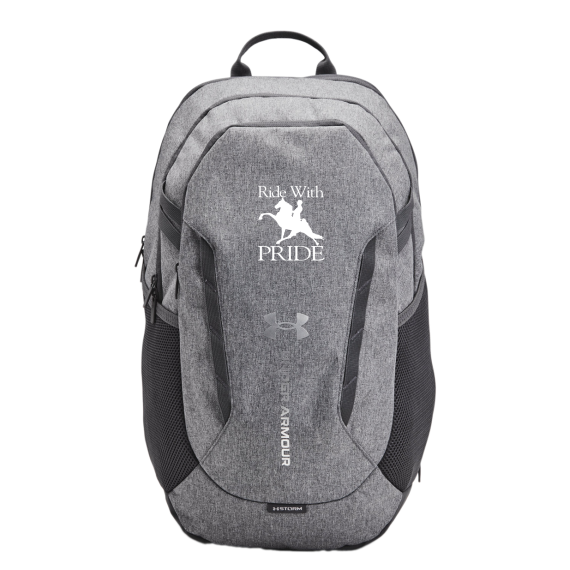 RIDEWITHPRIDEWHITE 1384673 Under Armour Hustle 6.0 TEAM Backpack