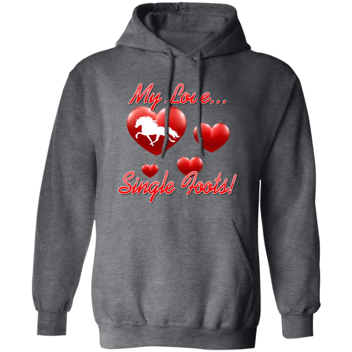 My Love Single Foots G185 Gildan Pullover Hoodie