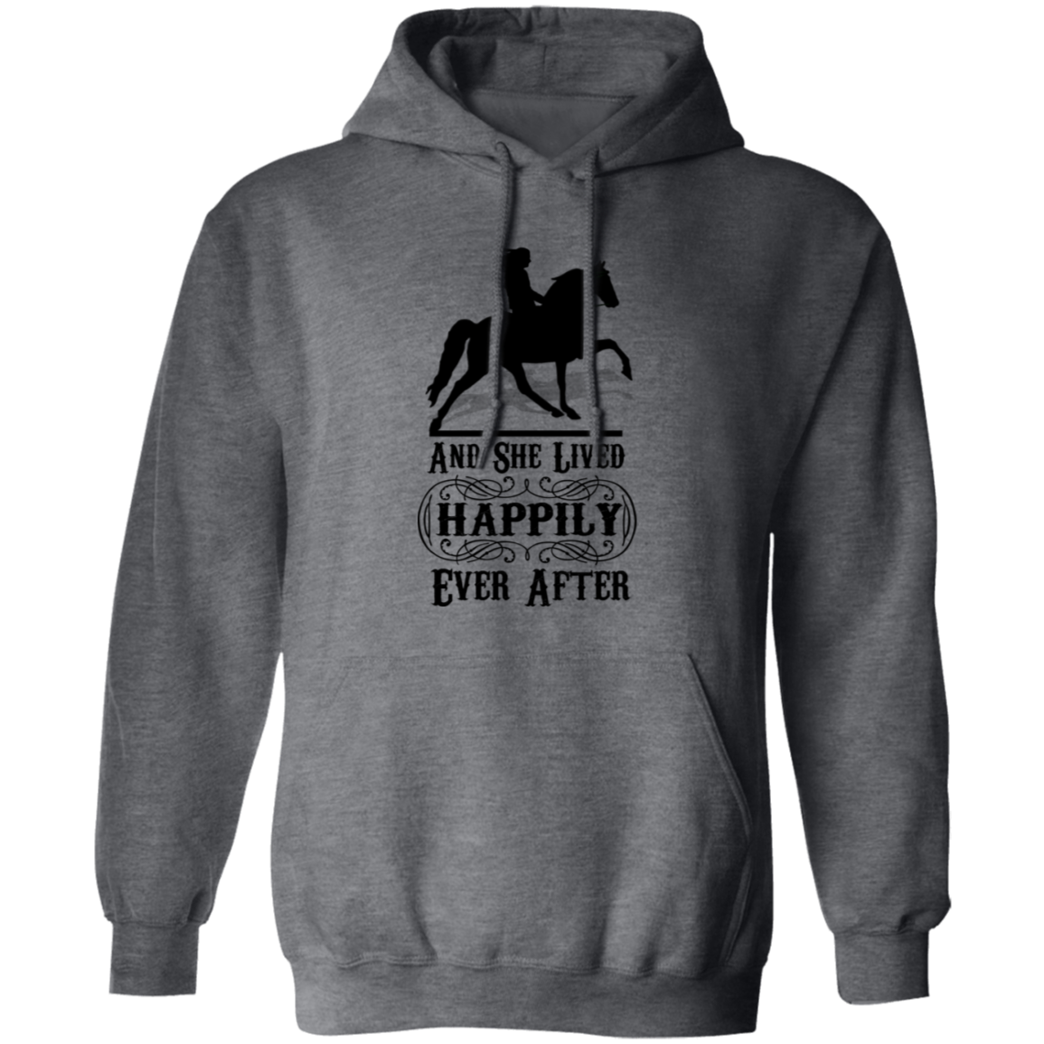 HAPPILY EVER AFTER (TWH Pleasure) Blk G185 Gildan Pullover Hoodie