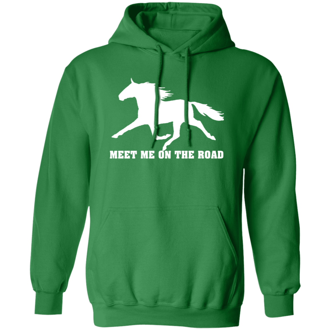 MEET ME ON THE ROAD (WHITE) G185 Gildan Pullover Hoodie