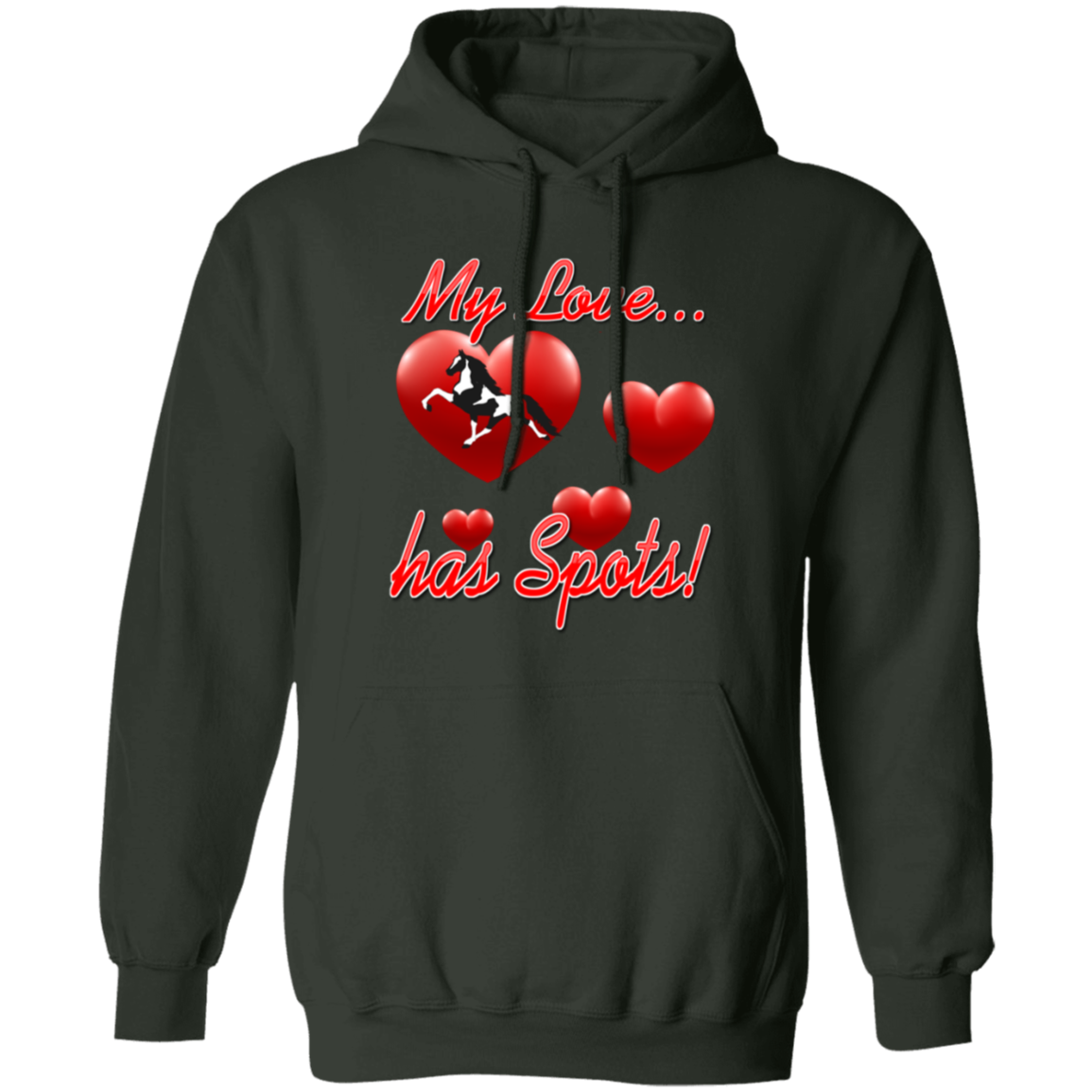 My Love Has Spots G185 Gildan Pullover Hoodie