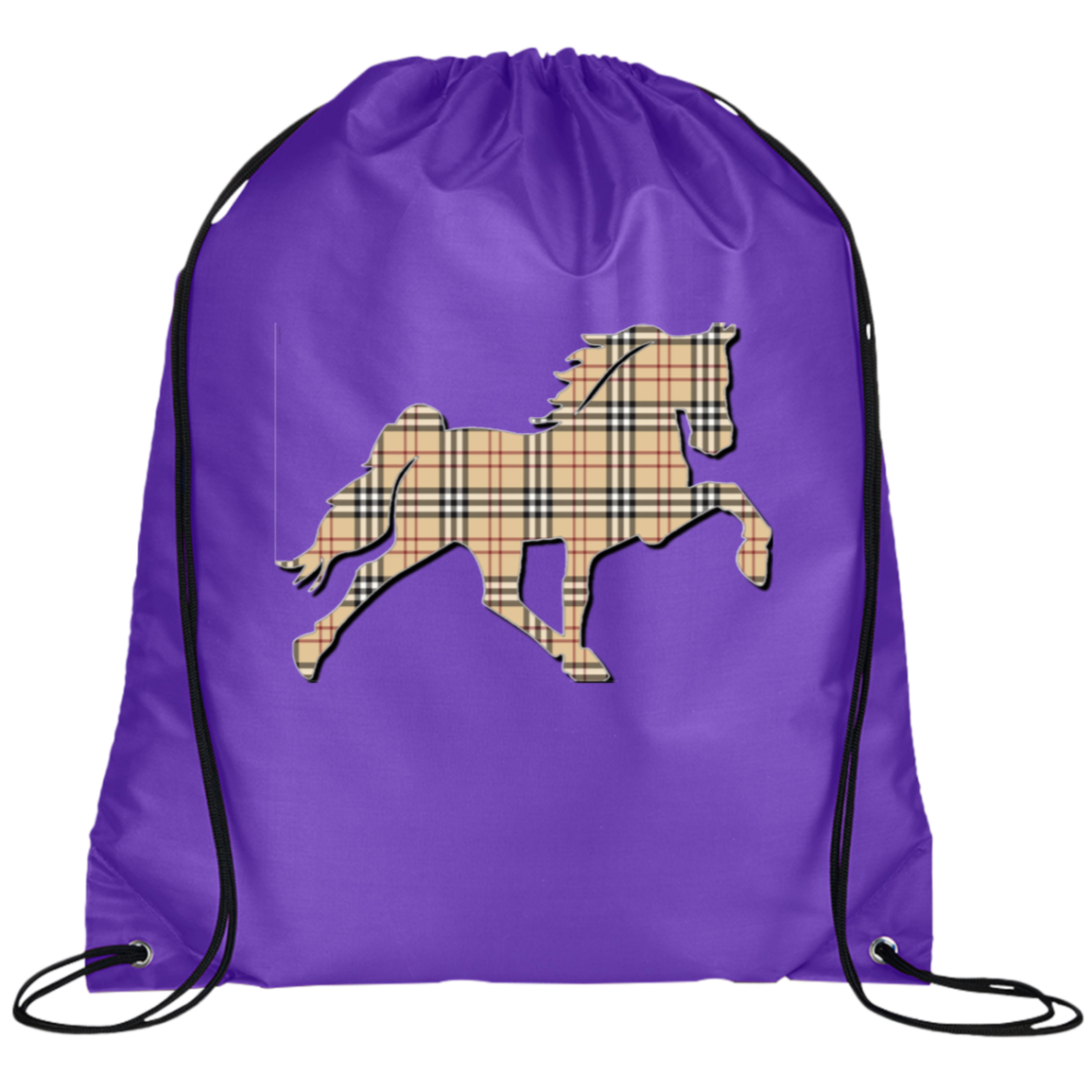 TENNESSEE WALKING HORSE DESIGN 3 JMD (BURBURY) BG100 Prime Line Drawstring Cinch Backpack