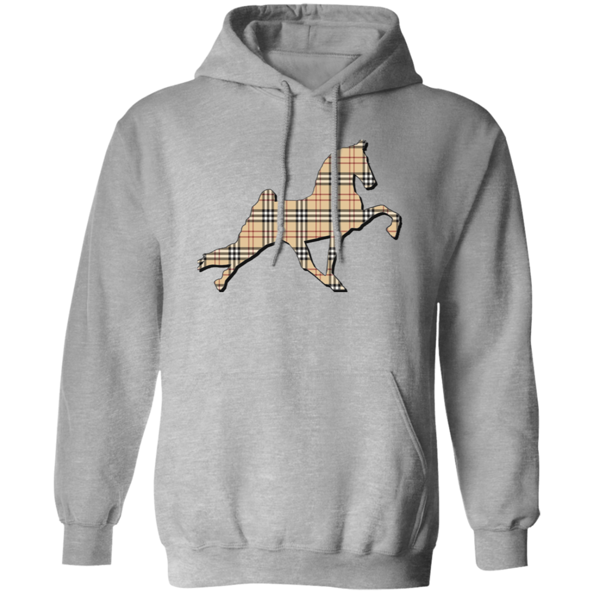 TENNESSEE WALKING PERFORMANCE HORSE  (BURBURY) G185 Gildan Pullover Hoodie