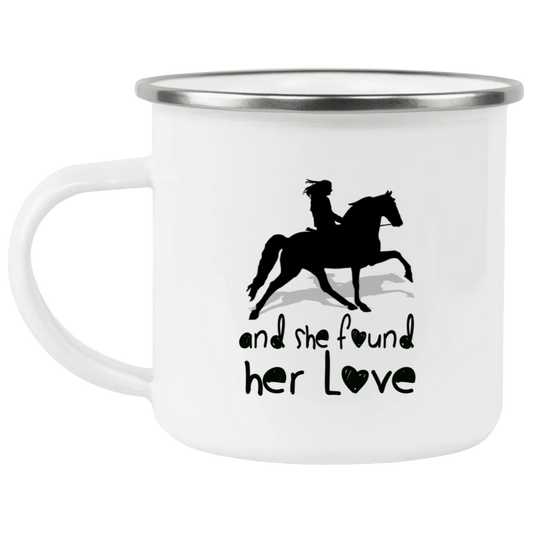 SHE FOUND HER LOVE (TWH pleasure)Bblack art 21271 Enamel Camping Mug