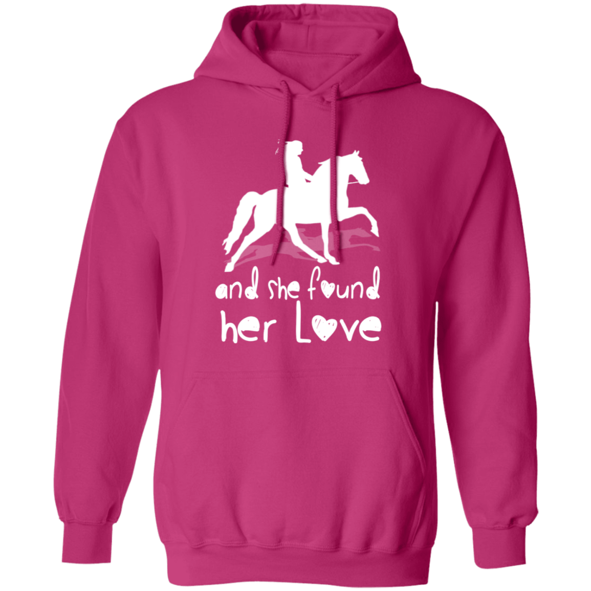 SHE FOUND HER LOVE (TWH pleasure) white art G185 Gildan Pullover Hoodie