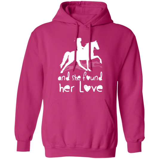 SHE FOUND HER LOVE (TWH pleasure) white art G185 Gildan Pullover Hoodie