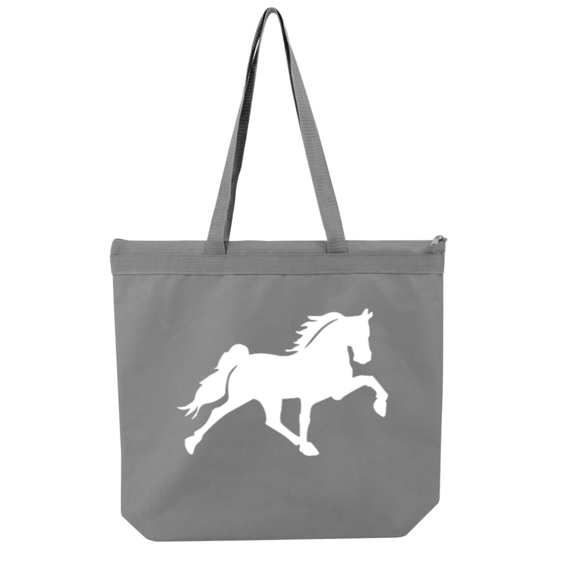 TENNESSEE WALKING HORSE DESIGN 3 JMD (WHITE) 8802 Liberty Bags Melody Large Tote