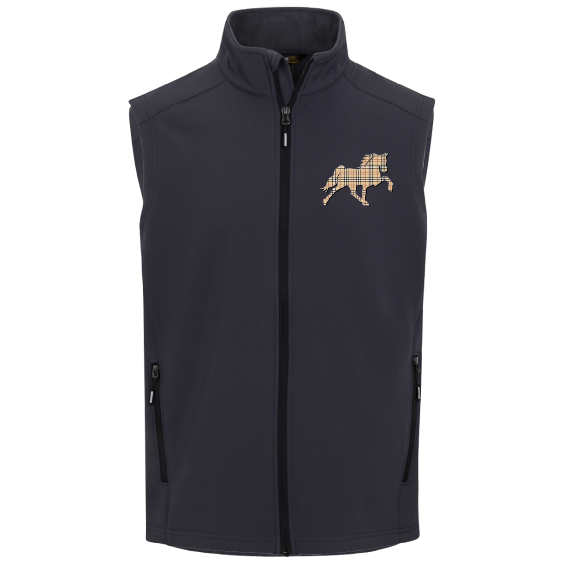 TENNESSEE WALKING HORSE DESIGN 3 JMD (BURBURY) CE701 Core 365 Mens Cruise Two-Layer Fleece Bonded Soft Shell Vest