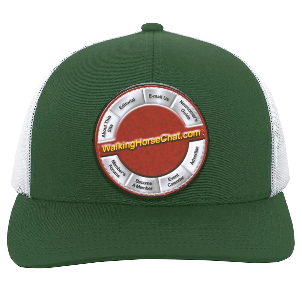 WalkingHorseChat Hat Logo 104C Trucker Snap Back