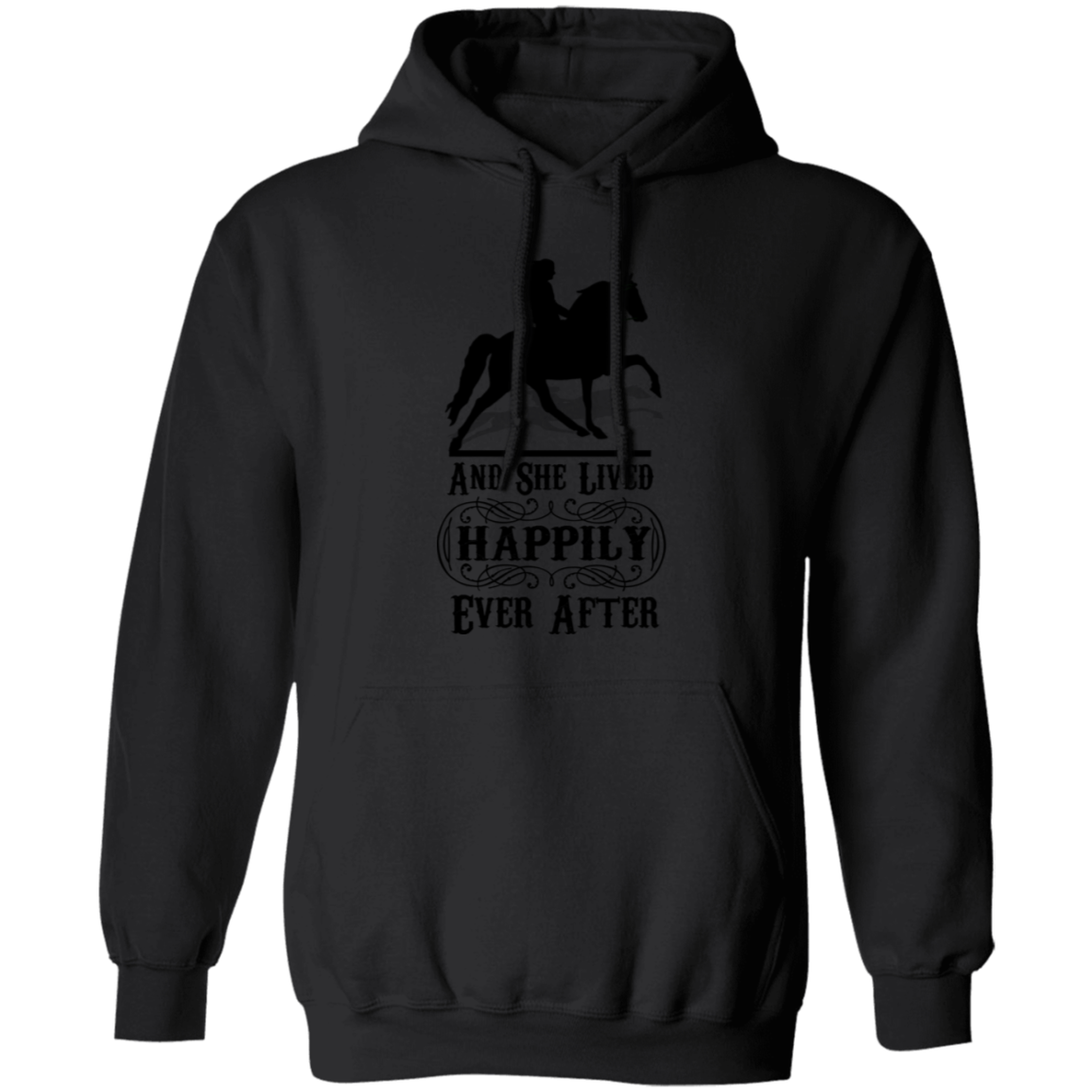 HAPPILY EVER AFTER (TWH Pleasure) Blk G185 Gildan Pullover Hoodie