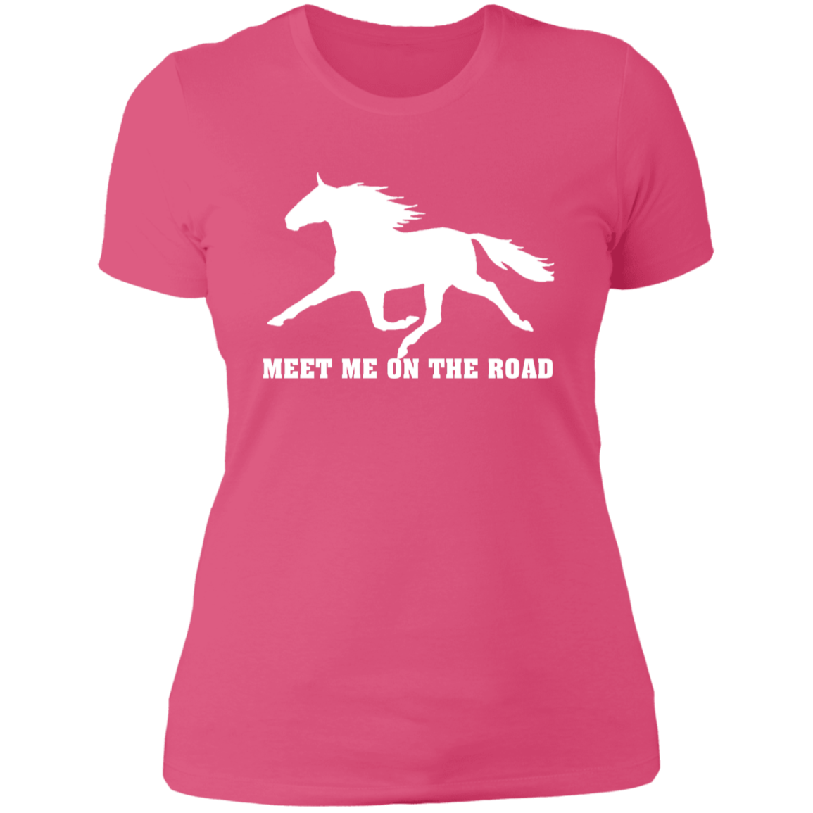 MEET ME ON THE ROAD (WHITE) NL3900 Ladies' Boyfriend T-Shirt