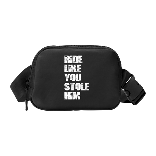 RIDE LIKE YOU STOLE HIM (WHITE) CE061 Core 365 Essentials Belt Bag