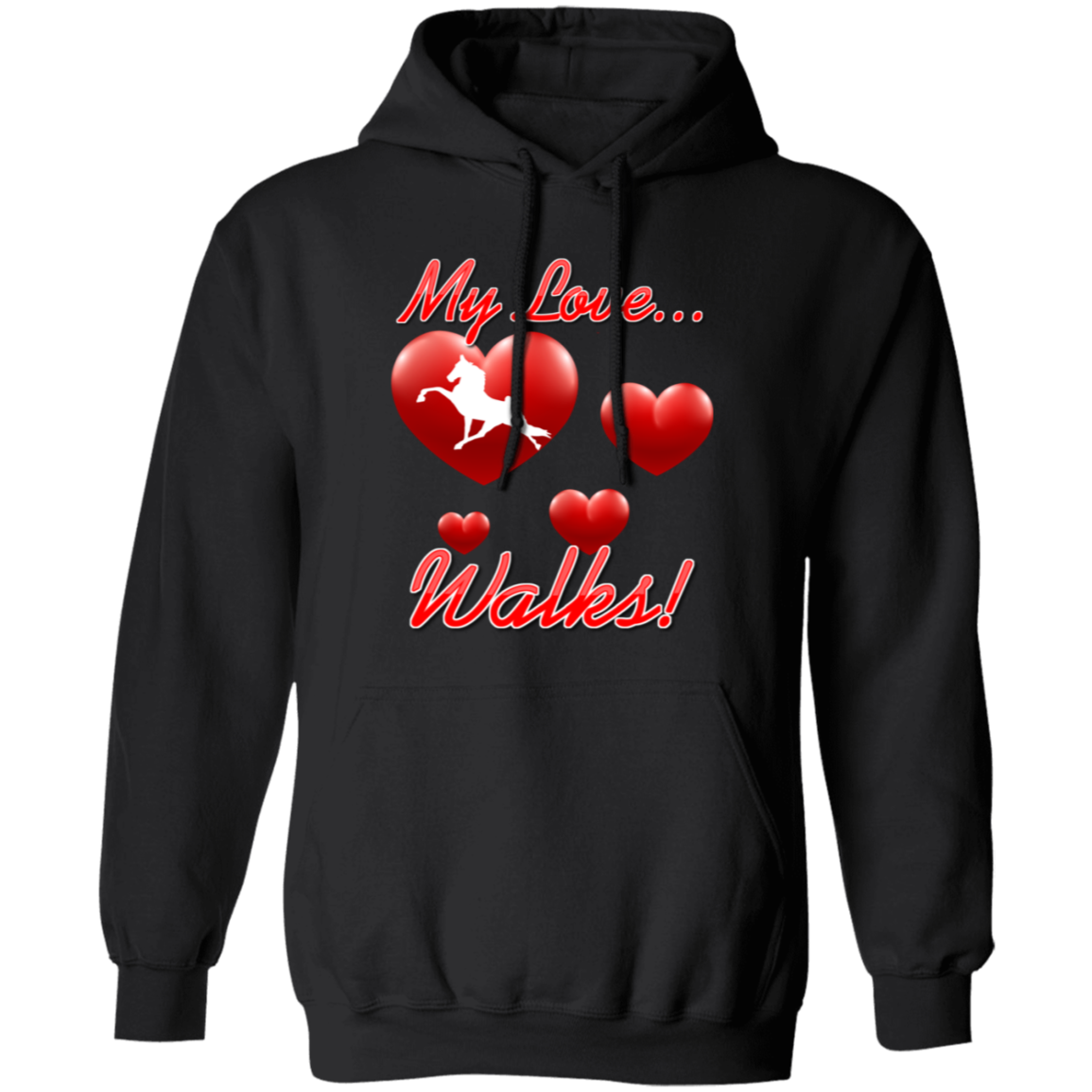 MY LOVE WALKS (Performance) G185 Gildan Pullover Hoodie