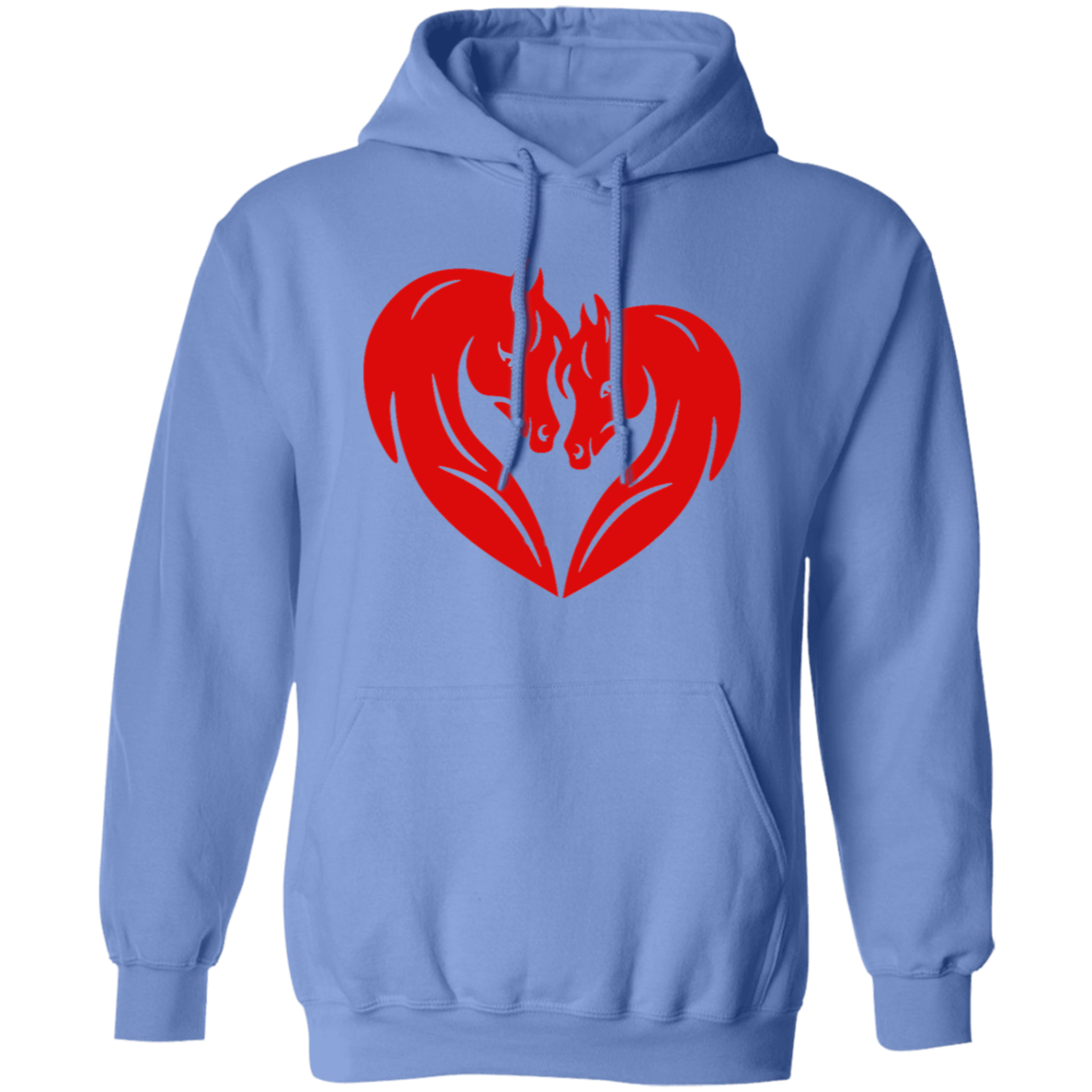 HORSE HEAD HEART G185 Gildan Pullover Hoodie