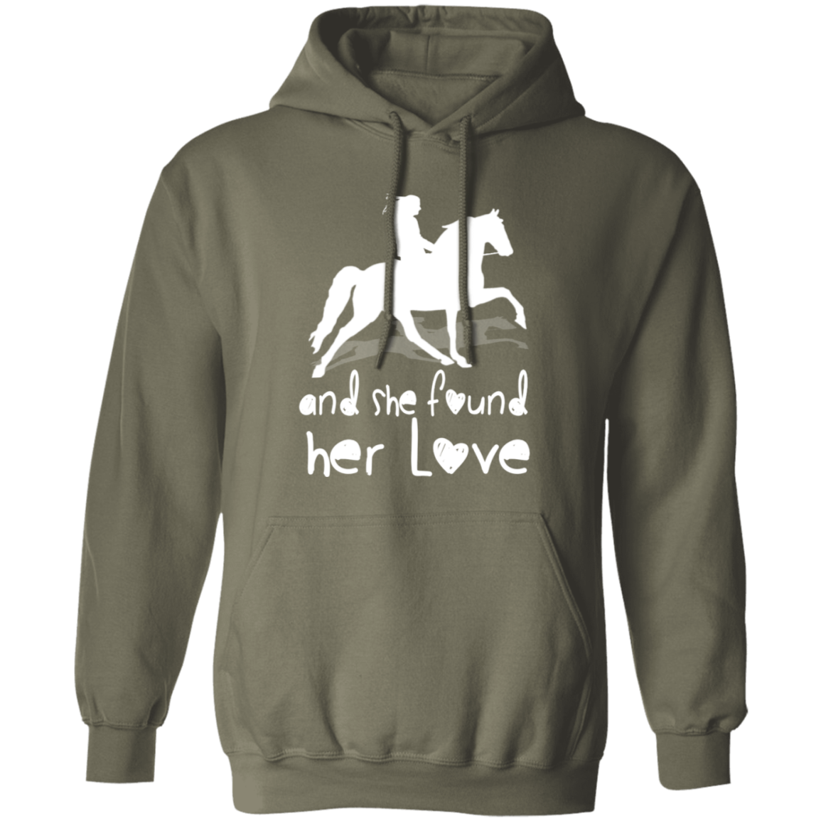 SHE FOUND HER LOVE (TWH pleasure) white art G185 Gildan Pullover Hoodie